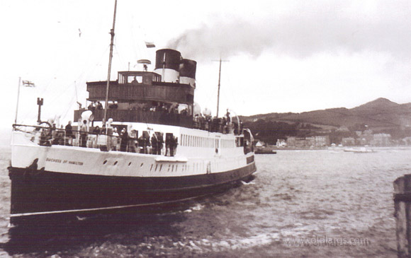 Duchess of Hamilton at Largs pier